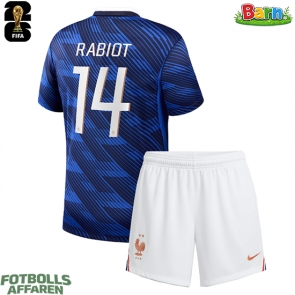 Frankrike Adrien Rabiot #14 Hemmaställ Barn VM 2026 Kortärmad (+ Korta byxor)